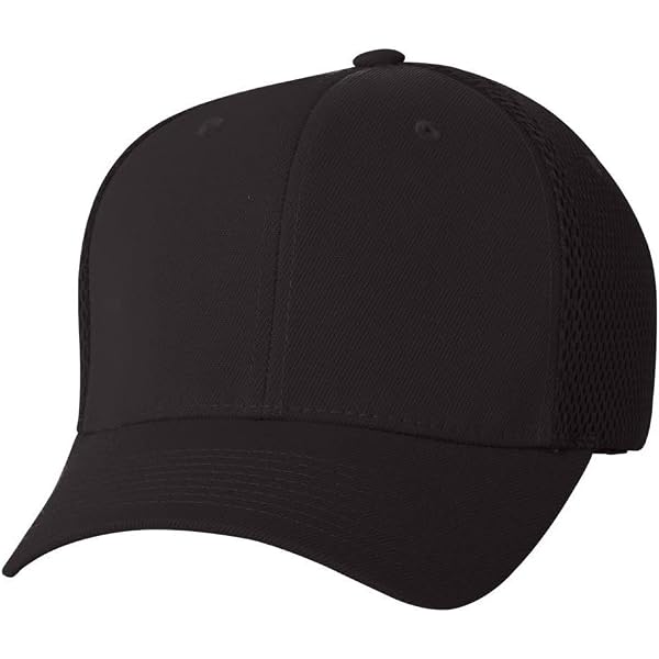 Valucap - Five-Panel Twill Cap - 8869 - Adjustable - Black at